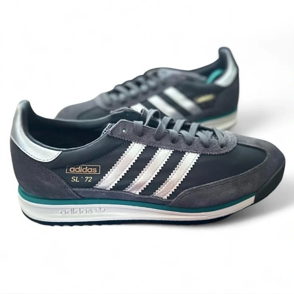 adidas SL 72 RS ‘Grey/Silver’ Sneakers Size US 9.5 Men/ 10.5 Women (NEW)